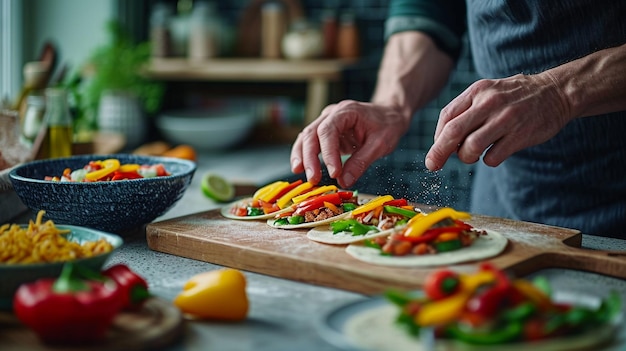 Osoba przygotowująca potrawę